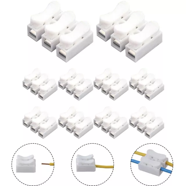 Convenient and Efficient Reusable 3 Way Spring Wire Terminal Connector