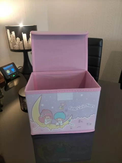 Little Twin Stars Storage Box With Lid Cute Sanrio Kiki & Lala