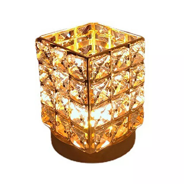 fr Crystal Table Lamp USB Charging LED Nordic Modern Atmosphere Desktop Night Li