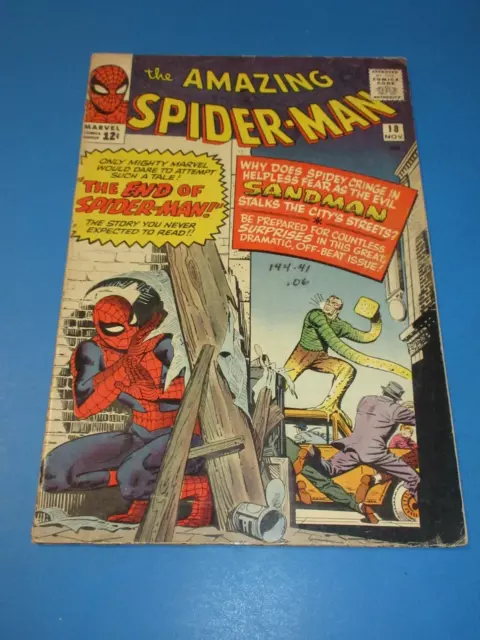 Amazing Spider-man #18 Silver age 1st Ned Leeds Key VGF Wow