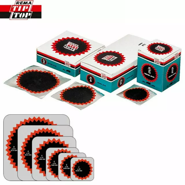 REMA TIP TOP Round Tyre Inner Tube Puncture Repair Patches Agri, Truck, Car Bike