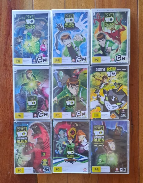 DVD/BLU-RAY COMPACTADO BEN 10 CLÁSSICO 1.2.3.4 TEMPORADA (20DVDS