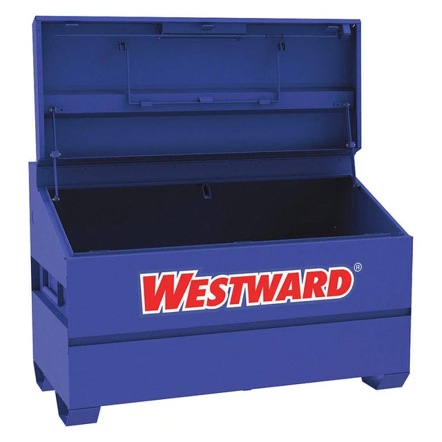 WESTWARD 499N11 Slope-Lid Jobsite Box,40 in,Blue