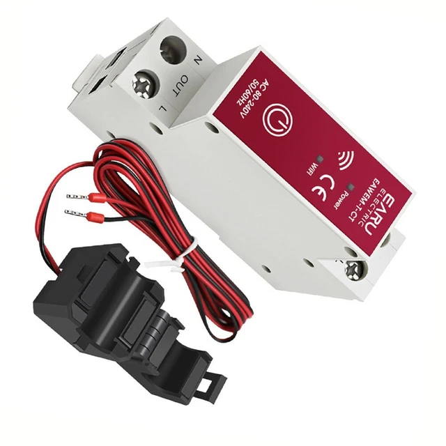 WiFi DIN Rail AC 230V 63A mètre avec transformateur de courant compatible Tuya