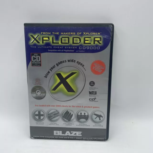 BLAZE XPLODER CD9000 Playstation Cheat Disc UK Version 2.0 W