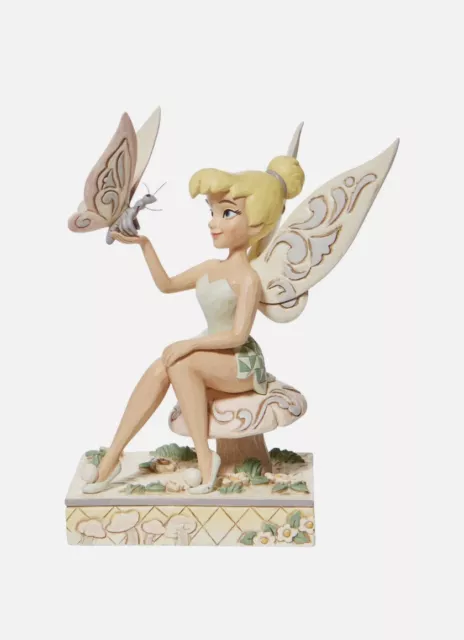 New In Box Jim Shore Peter Pan Tinkerbell White Woodland Figure