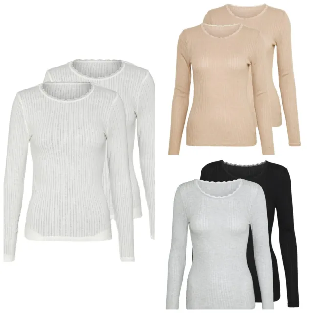 2pk Heatgen™ Thermal Light Long Sleeve Tops, M&S Collection