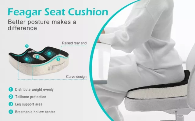 Feagar coccyx seat sale cushion