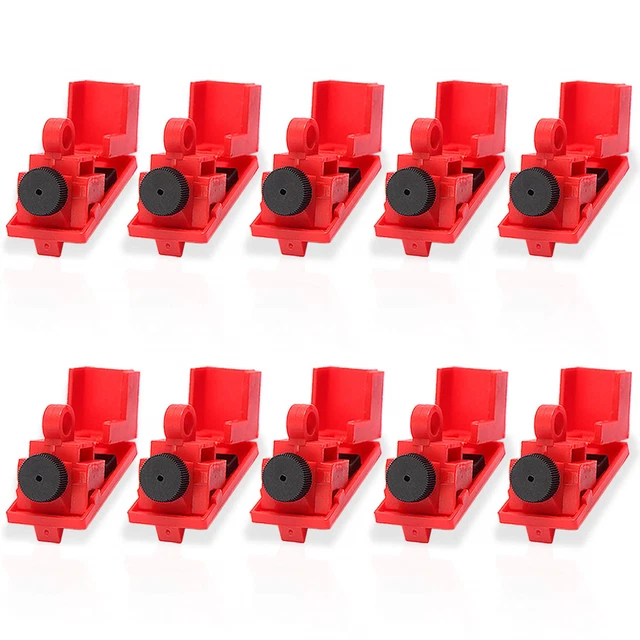 Circuit Breaker Lockout Device - Lockout Tagout Kit 10 PCS Universal Single Pole
