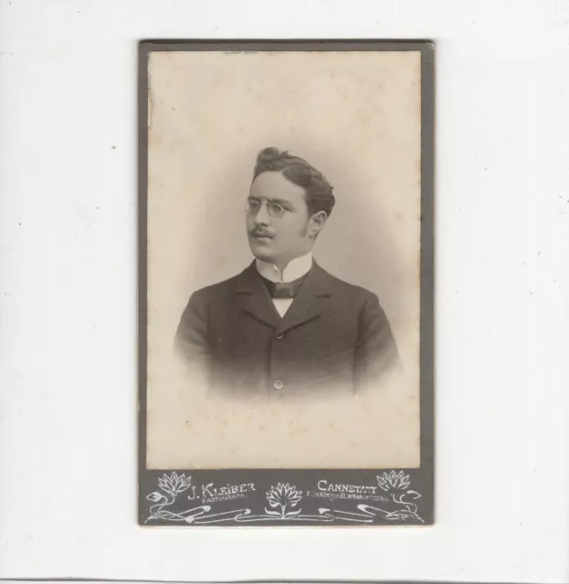 CDV Foto Herrenportrait - Cannstatt 1900er