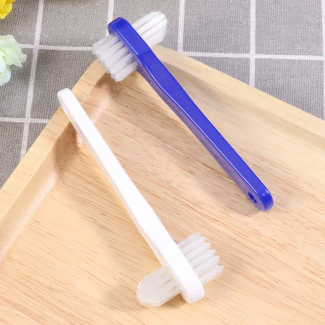 4 piezas herramienta de prótesis soporte de olla cepillo de dientes de doble cabezal pequeño