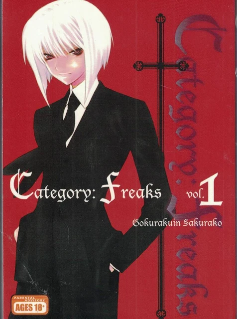Category Freaks Vol 1 by Sakurako Gokurakuin Graphic Novel Explicit 18+ 2005 PB