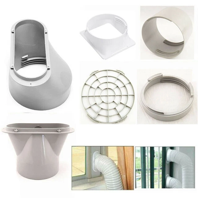 PORTABLE AIR CONDITIONER Window Kit Exhaust Hose Duct Interface Tube ...