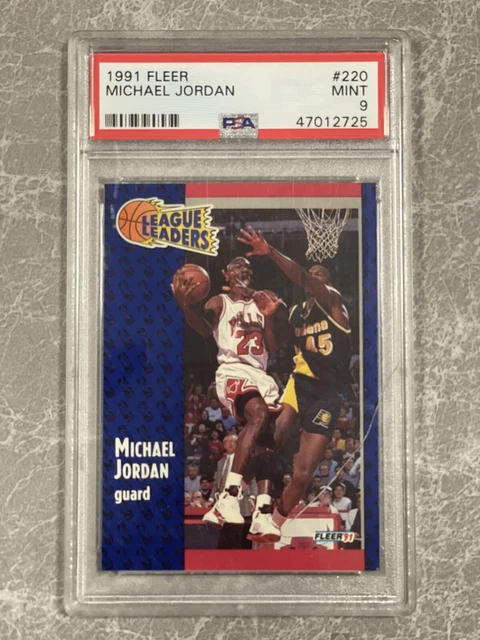 michael jordan league leaders card