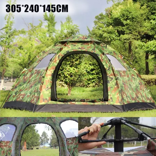 5-8 Person Instant Camping Tent Auto Pop up Family Hiking Dome Hiking Shelter