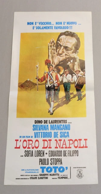 Poster Publicitaire Vintage Original Film Italien Totò Et De Filippo - Made In Italy