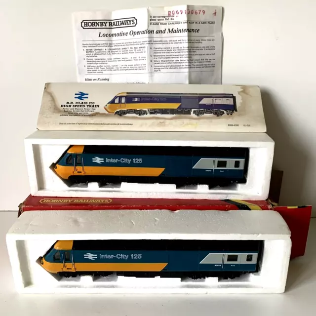 Hornby hst intercity 125 class 43 train set oo gauge in original 1979