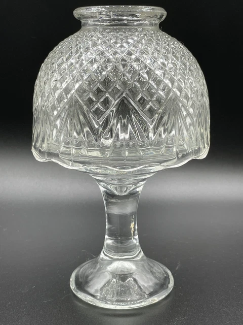 Fairy Lamp Clear glass LE Smith  2 Piece Mushroom Sparkle Light Diamond Point