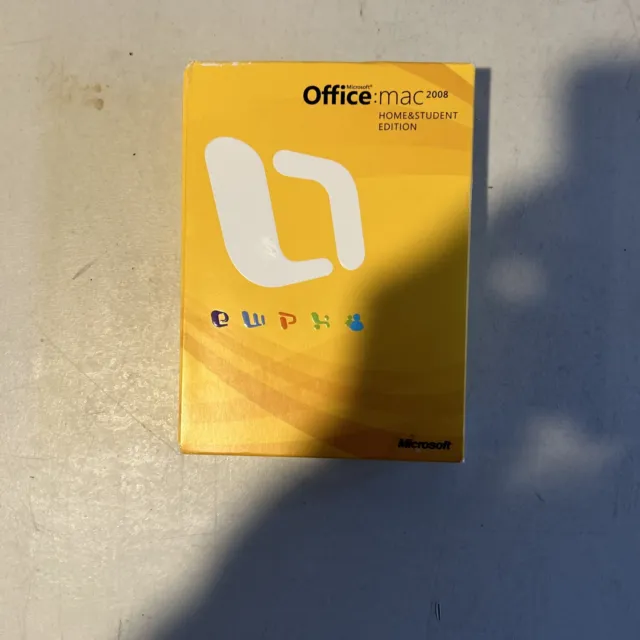 Microsoft Office 2008 Home and Student Edition for Mac 2 Disks Only!!!