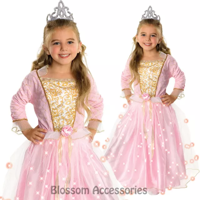 CK420 Girls Rose Princess Light Up Fairy Tale  Book Week Fancy Dress Up Costume