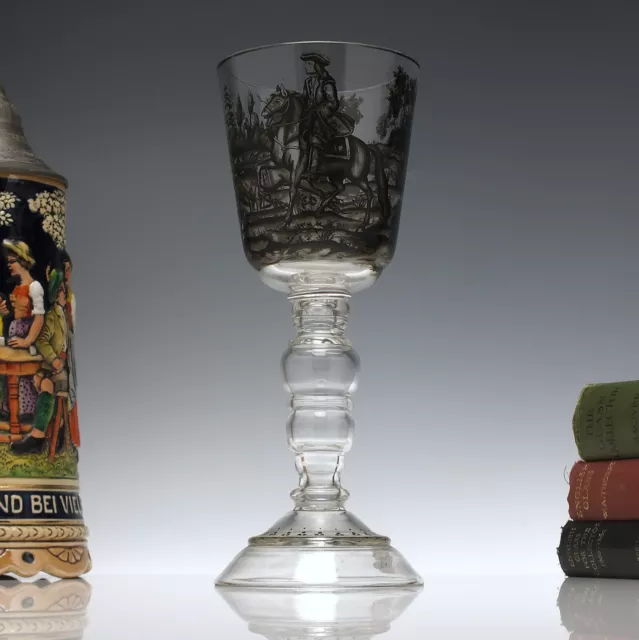 19th Century Schwartzlot Glass Goblet c1880