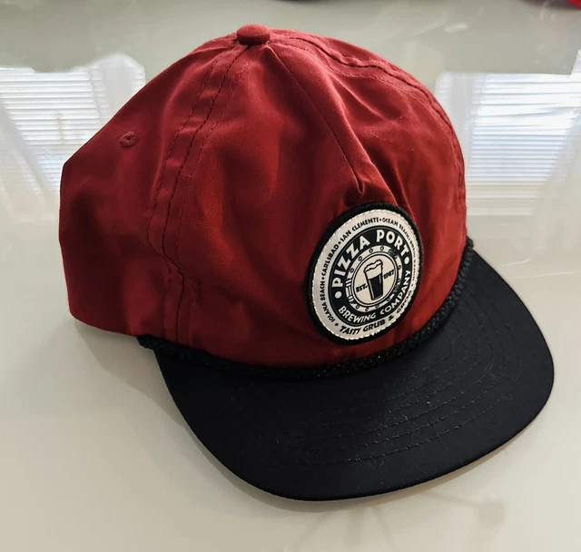 Vintage Pizza Port Brewing Company Snapback Hat W/ Rope On Brim