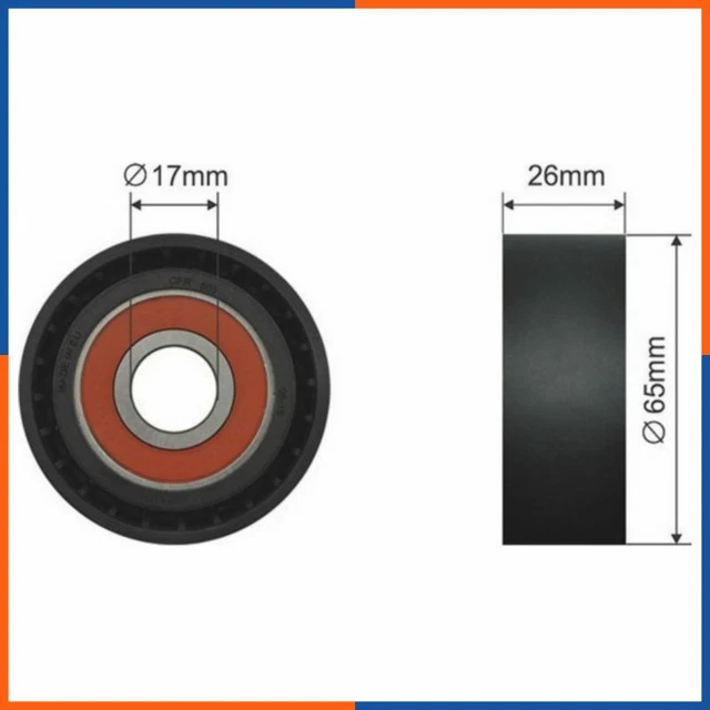 Galet tendeur de courroie d'accessoire pour CHEVROLET | 1854164, FI23790, 88892
