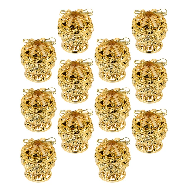 12 Pcs Boîte À Bijoux Bonbonnière À Grignoter Coffrets Cadeaux Kraft Carton