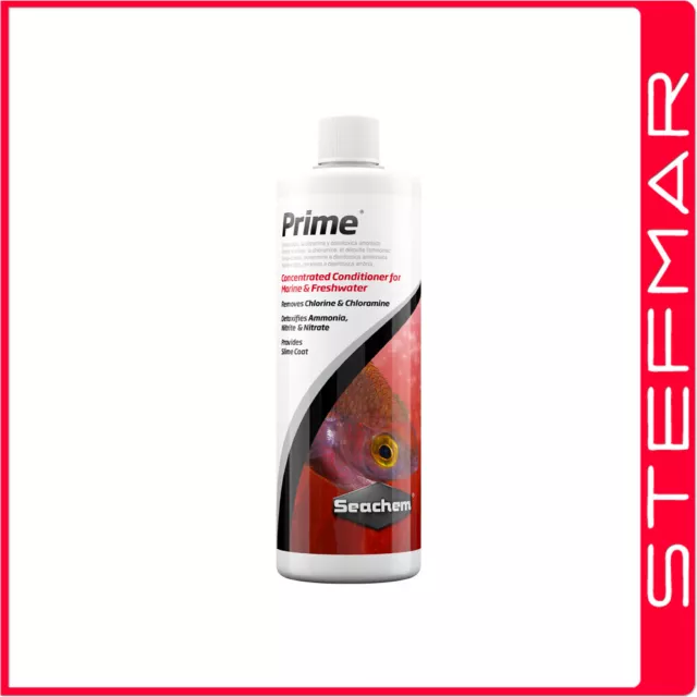 Seachem Prime 500ml Aquarium Water Conditioner Fresh & Saltwater Fish Tank