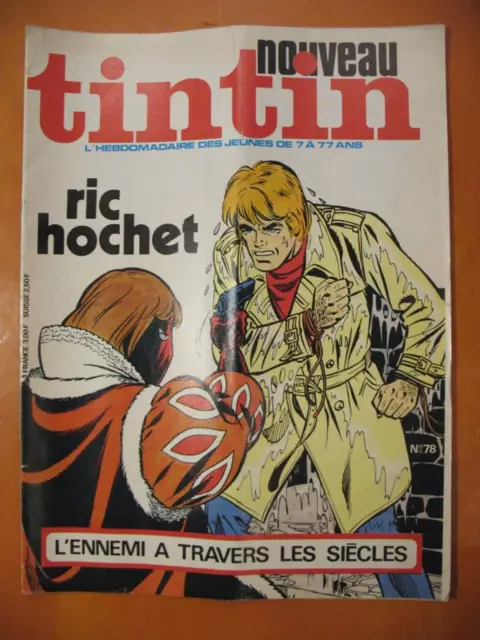 Le Journal de TINTIN 78 du 08/03/1977-Ric Hochet: L'ennemi à travers les siècles