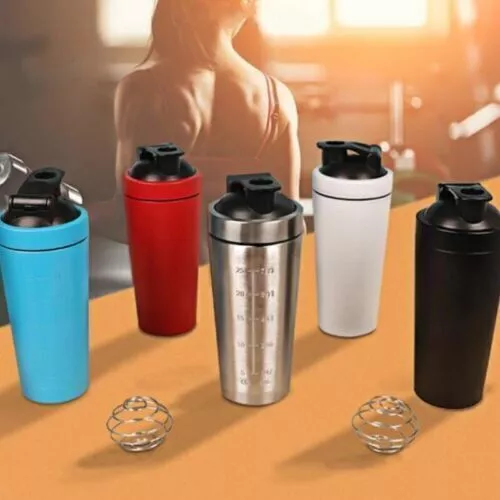 Shaker per proteine- frullati proteici e porta pillole palestra Agitare la tazza