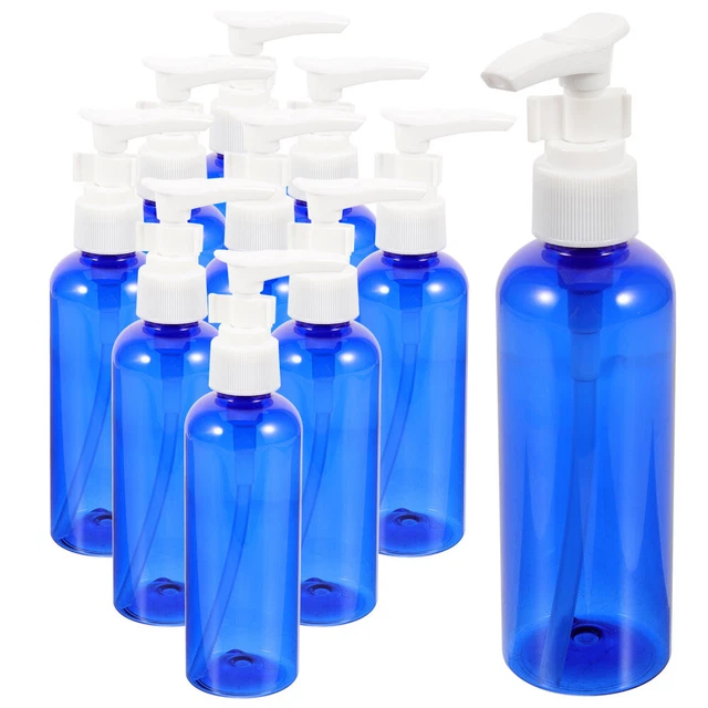 Set 10 Bottiglie Da Viaggio 100 Ml - 5 Con Tappo Flip, 5 Spray, Etichette E Penna - Foto 3