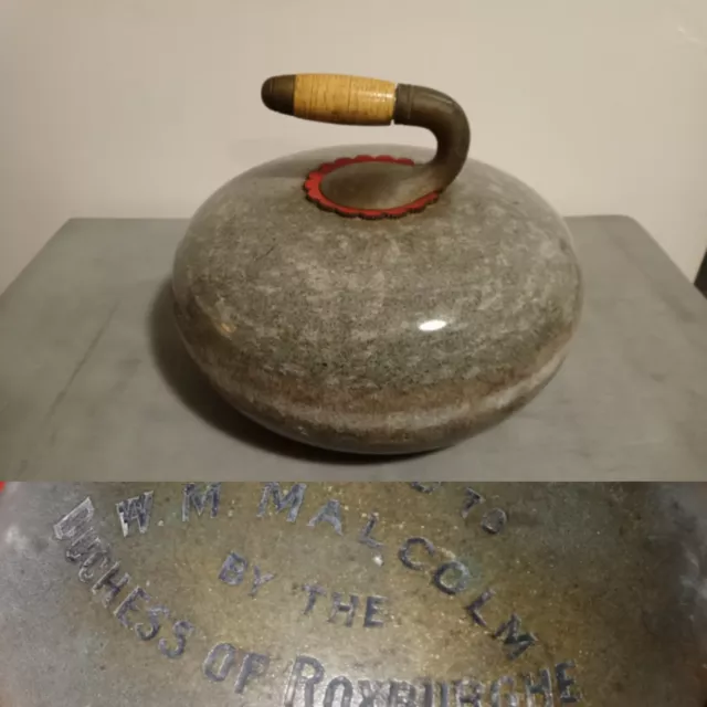 Scottish  Curling Stone  Duchess Of Roxburghe 1933