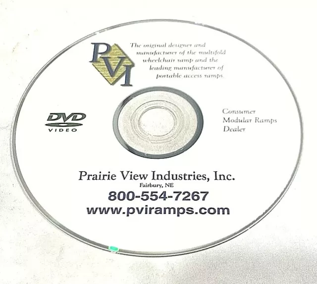 DVD informativo sobre rampas para sillas de ruedas PVI OnTrac
