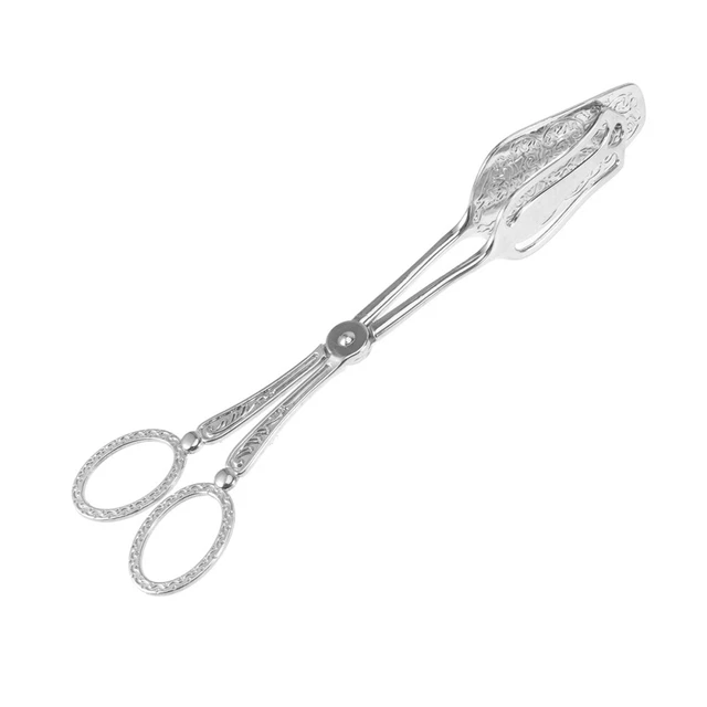 Pinza Multiuso Vintage In Lega Di Zinco – Per Pane, Verdure E Torte – Punta Oro Stile Arabo