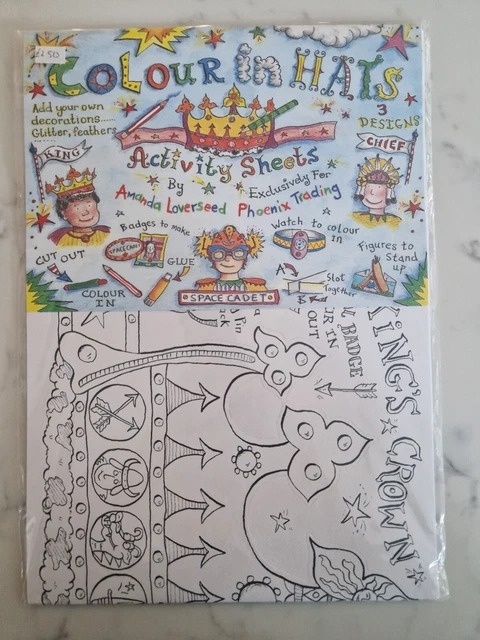 Christmas Colour In Hats Activity Sheets