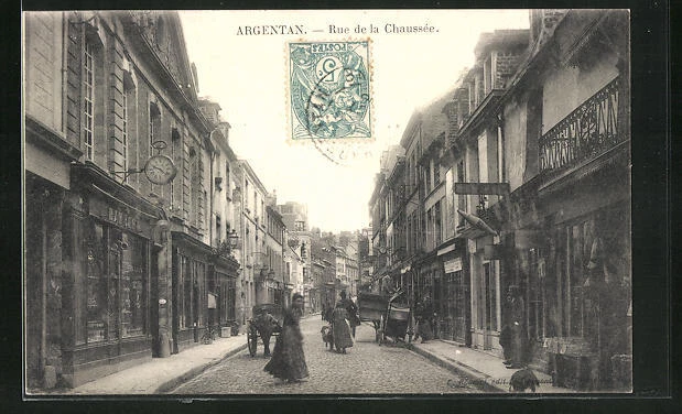 CPA Argentan, Rue de la Chaussée