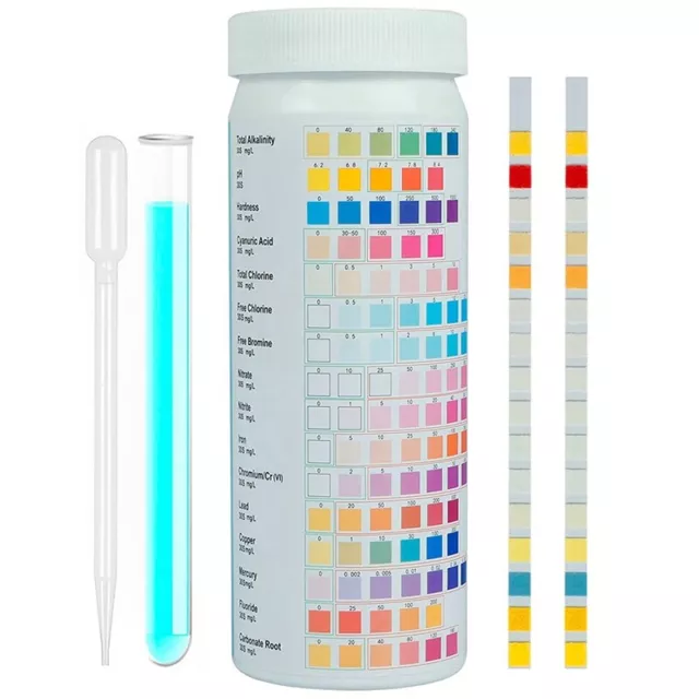 With Drip and Test Tube Parts 16-In-1 Premium Drinking Water Test Kit U2S85599