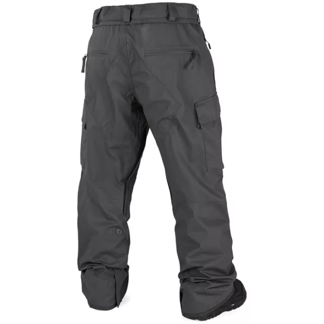 NWT MENS VOLCOM PROJECT SNOW PANTS $230 vintage black grey relaxed fit 2