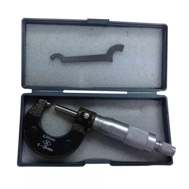 External Micrometer 0-25mm Metric External Outside Micrometer Gauge