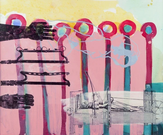UNKNOWN ARTIST. MIXED media. Abstract composition. Late 20th C. £395.06 ...