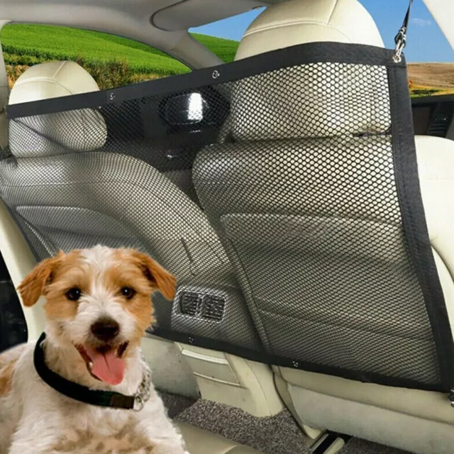 Adjustable Pet Safety Net for Front Seats Perfect for Car Van or Motorhome