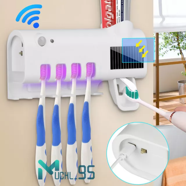 Soporta Para Esterilizador De Cepillo Dientes UV Dispensador Automático En Pared