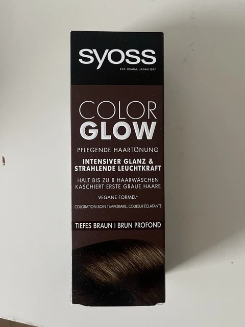 SYOSS COLOR GLOW Pflegende Haartönung Tiefes Braun Colorationen, 3x100 ...