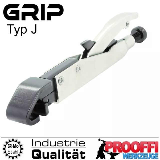 Spezial Gripzange J-Typ Schweißerzange Feststell Festklemm Schweiss Zange 210mm