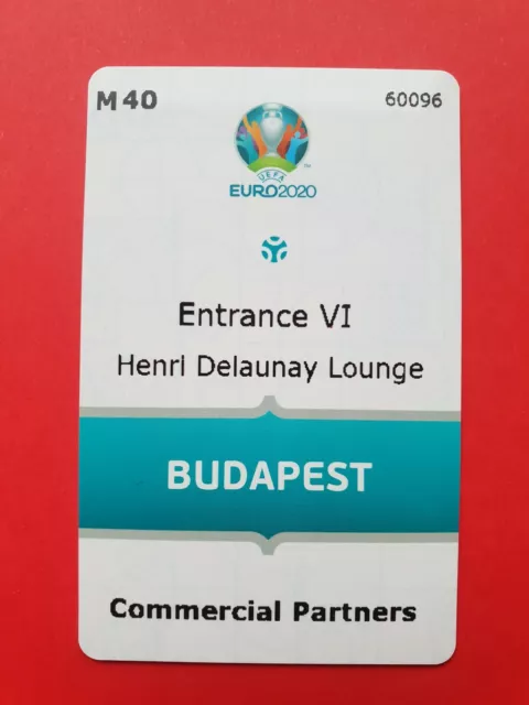 Used VIP Ticket UEFA EURO 2020/21 #40 Netherlands Czech Niederlande Tschechien