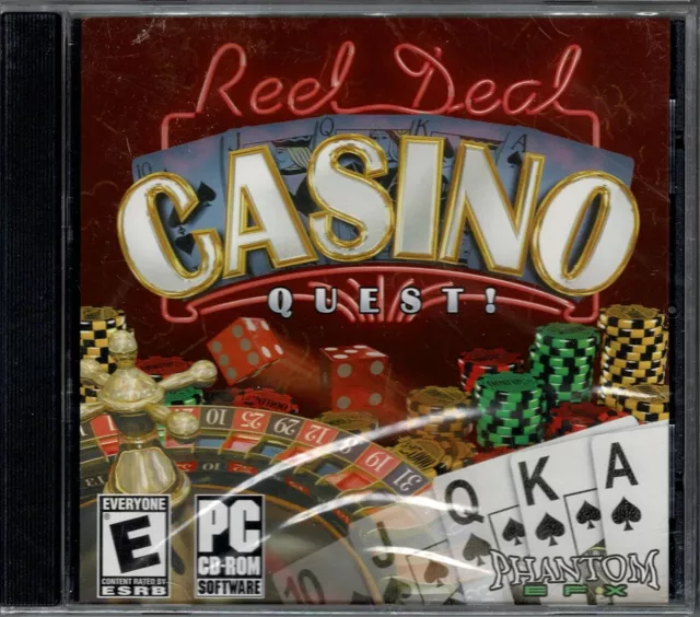 REEL DEAL CASINO Quest - PC CD Computer Game Disc Only $7.49