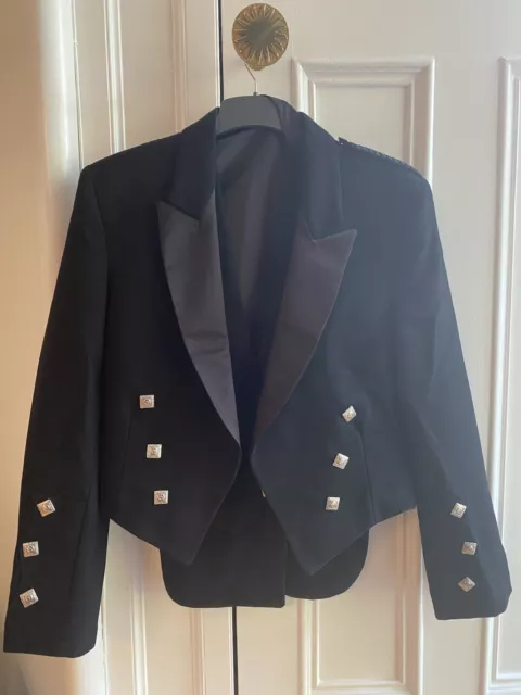 Ex Hire Prince charles Jacket And 3 Button Waistcoat.  Made in Scotland