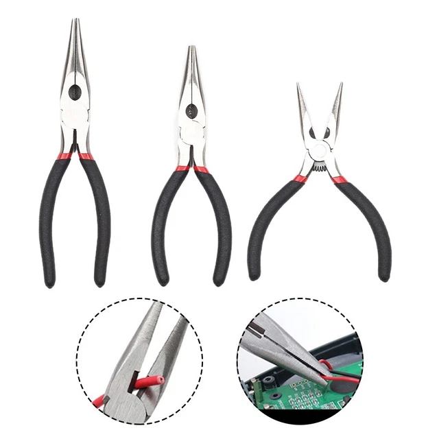 Pince à Circlips/à Nez Rond Pour Fabrication De Bijoux - En Acier, 15.5 Cm