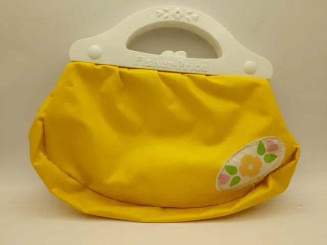 Fisher Price Vintage My Pretty Dress Up Yellow Purse A6